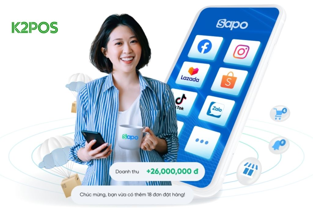Phần mềm Sapo hỗ trợ quản lý bán hàng và kho hàng chuyên nghiệp